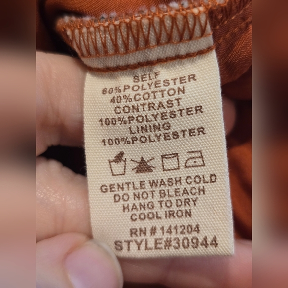 NWT Hem & Thread Plaid Quilted Shacket Coral Size 1X - Picture 7 of 8